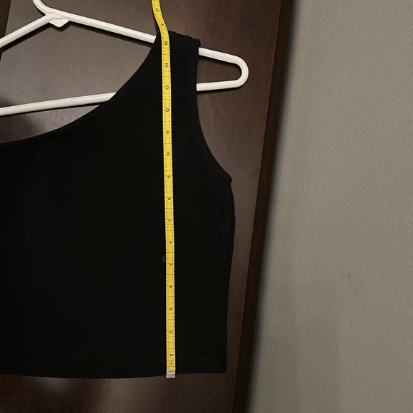 Brandy Melville Blythe Tank black small very good condition One shoulder stretch - Picture 8 of 12